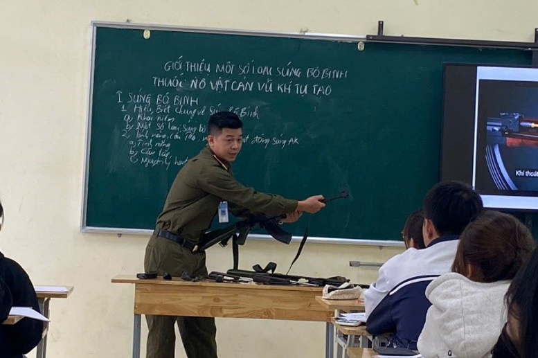 Tiết dạy thao giảng môn GDQP