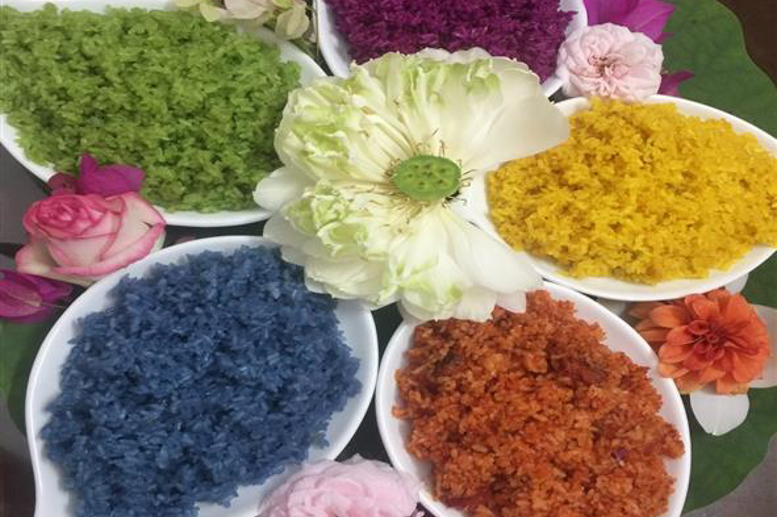 Hình ảnh xôi ngũ sắc