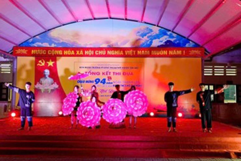 Một trong các tiết mục tài năng tại hội thi